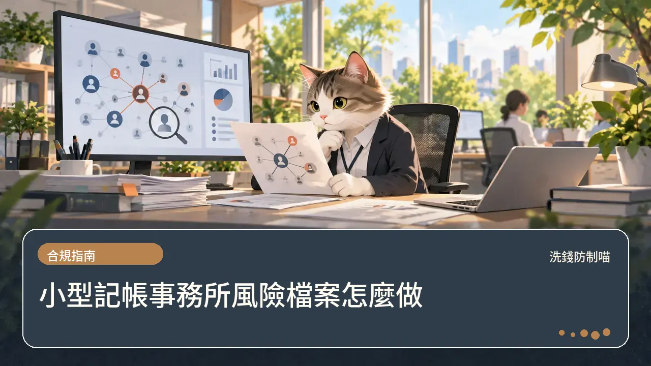 小型記帳事務所風險檔案怎麼做主題插畫