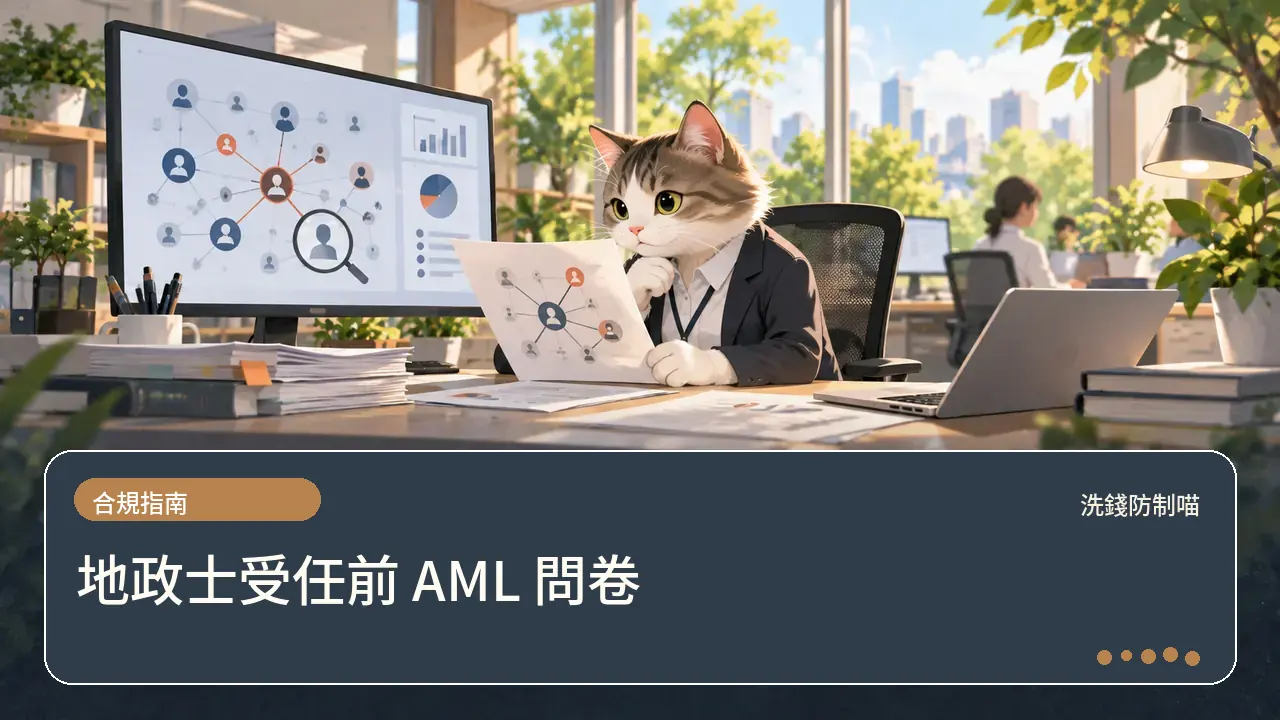 地政士受任前 AML 問卷主題插畫